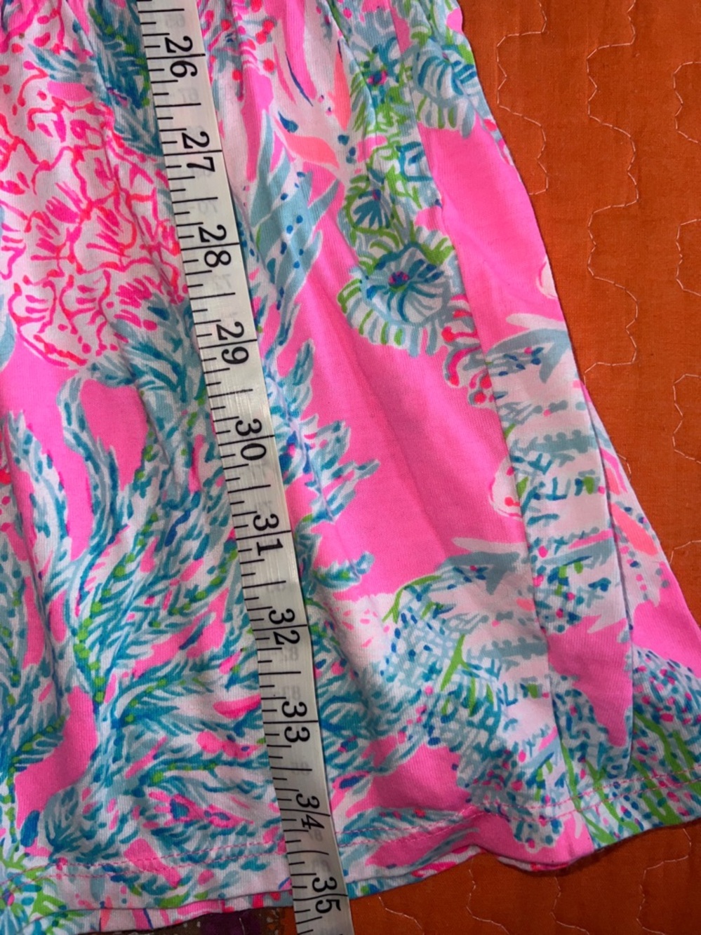 🔥🔥lily pulitzer Pink and Green Sleeveless Dress M - Picture 6 of 6
